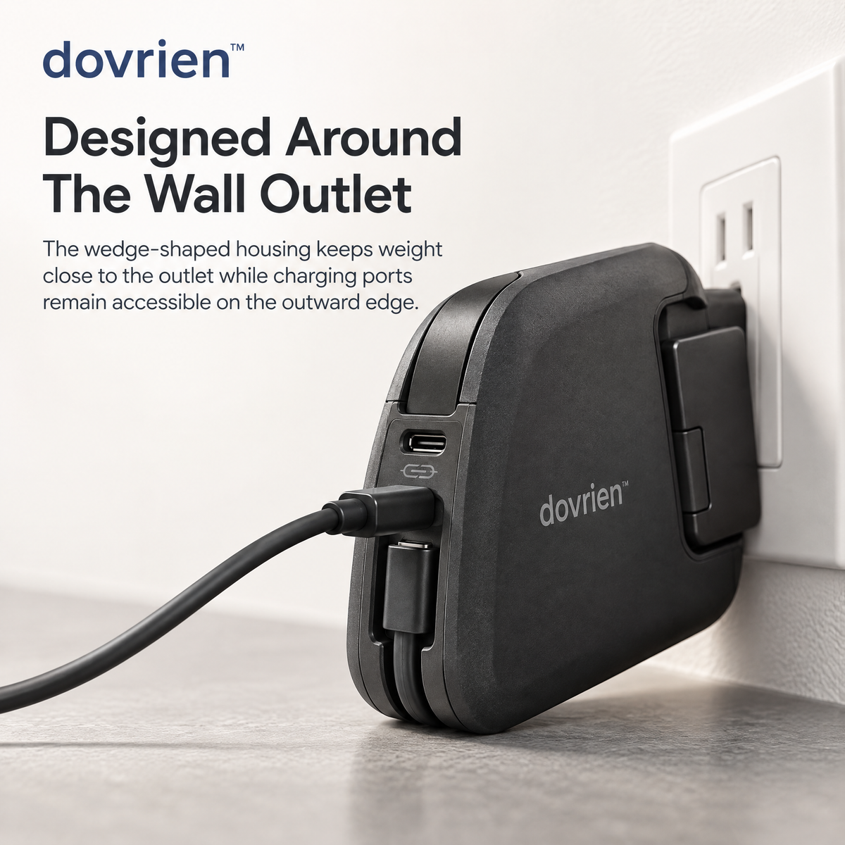Dovrien™ PivotCharge Convertible USB-C Travel Charger
