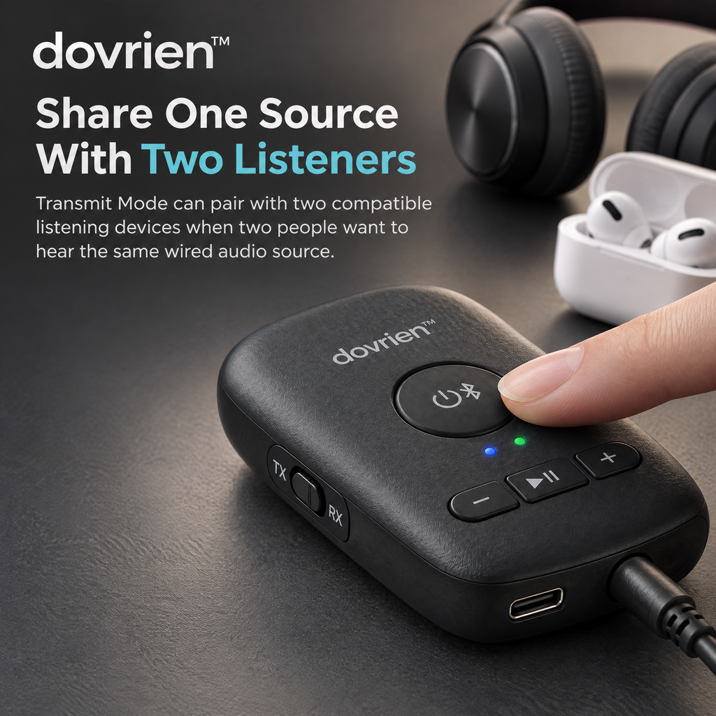 Dovrien™ WavePort Bluetooth Audio Transmitter &amp; Receiver