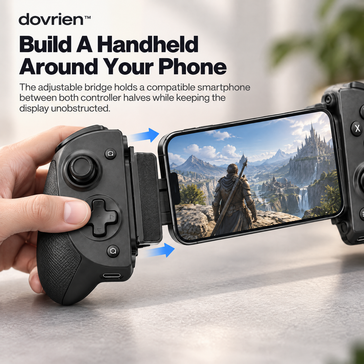 Dovrien™ GripShift Split Wireless Mobile Game Controller