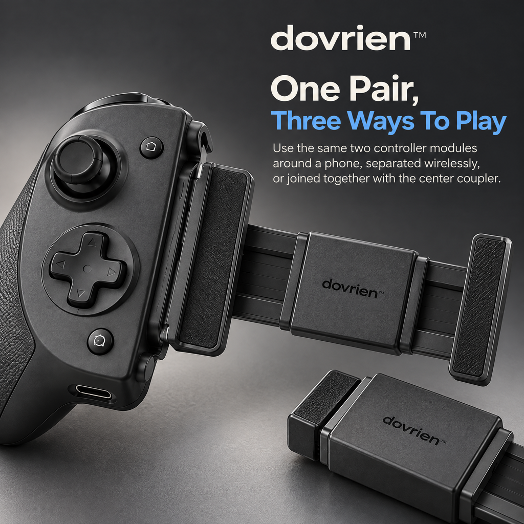 Dovrien™ GripShift Split Wireless Mobile Game Controller