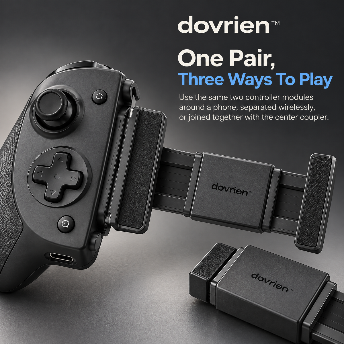 Dovrien™ GripShift Split Wireless Mobile Game Controller