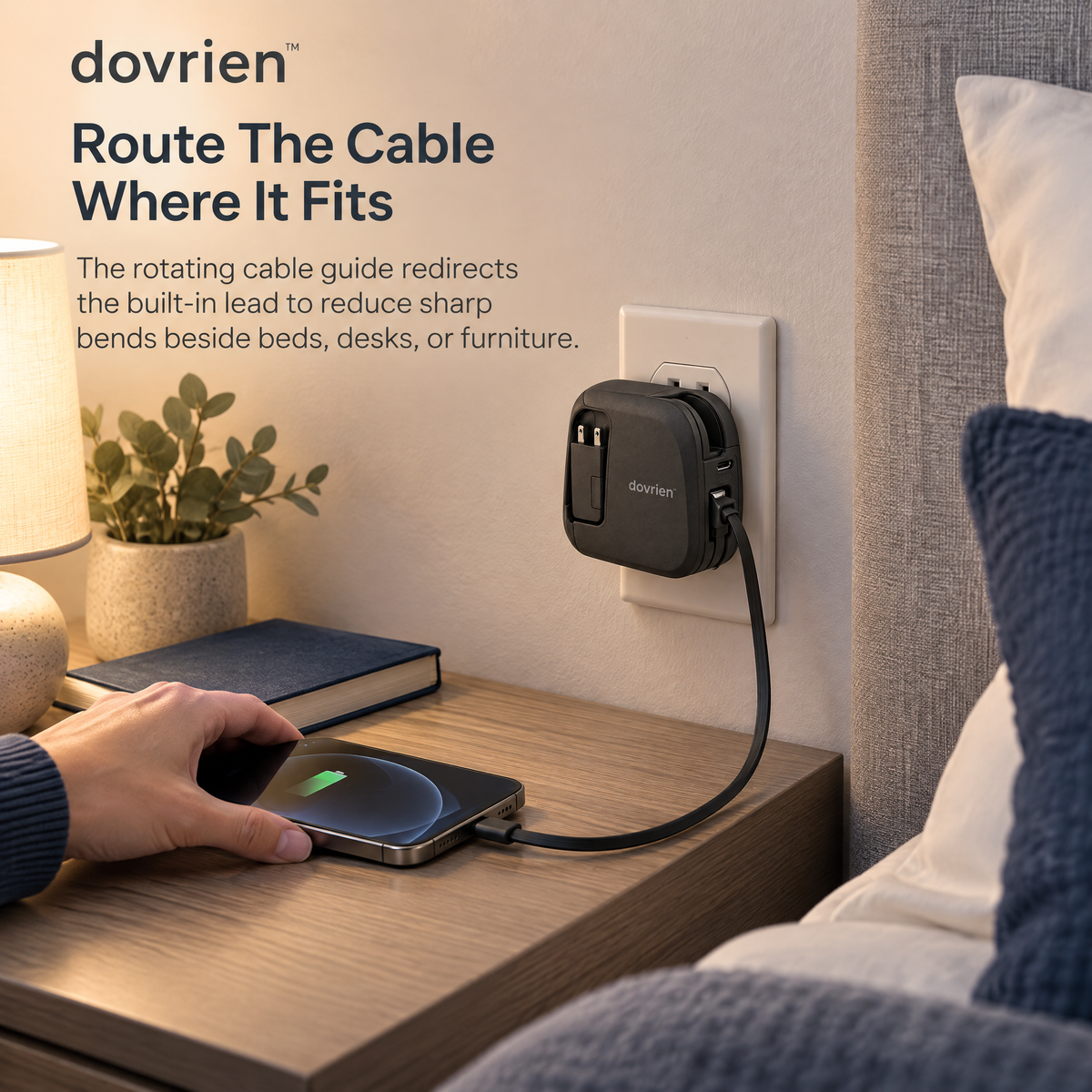 Dovrien™ PivotCharge Convertible USB-C Travel Charger