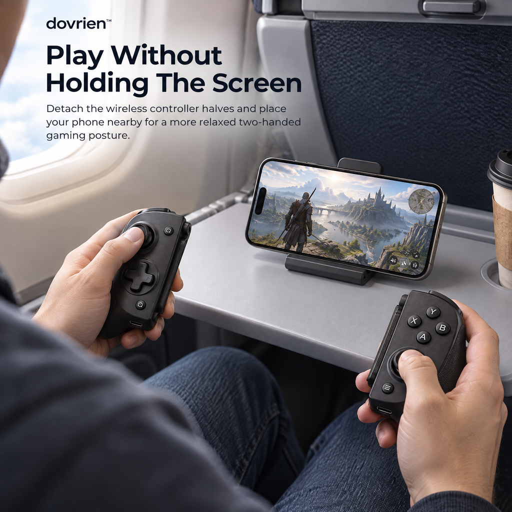 Dovrien™ GripShift Split Wireless Mobile Game Controller