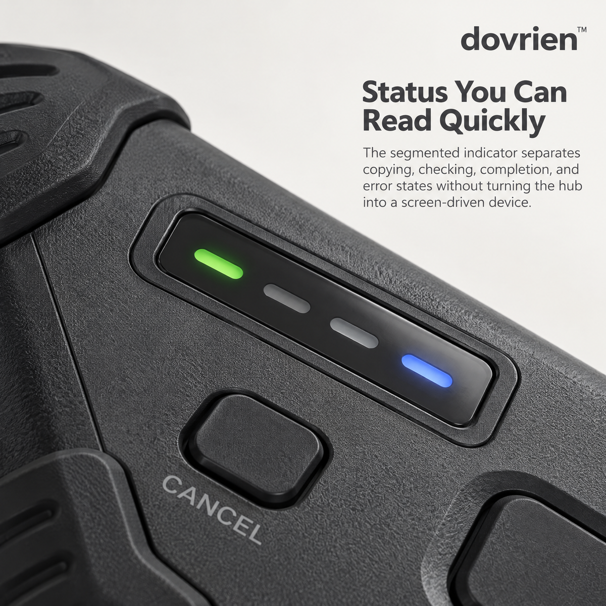 Dovrien™ FieldVault Portable Memory Card Backup Hub